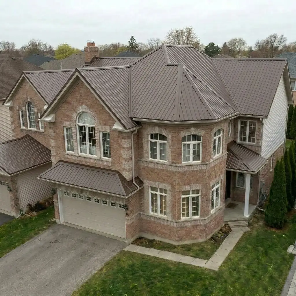 Chocolate Brown Metal Roof