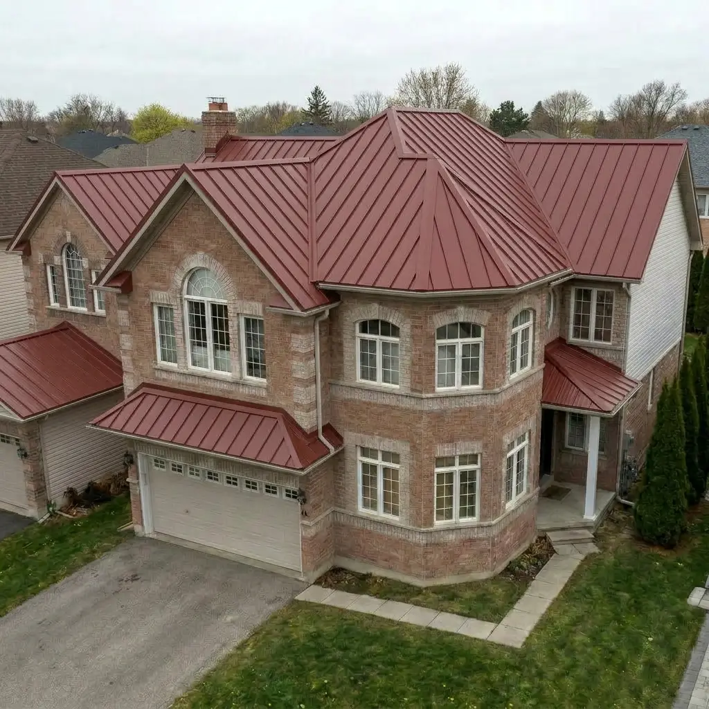Colonial Red Metal Roof