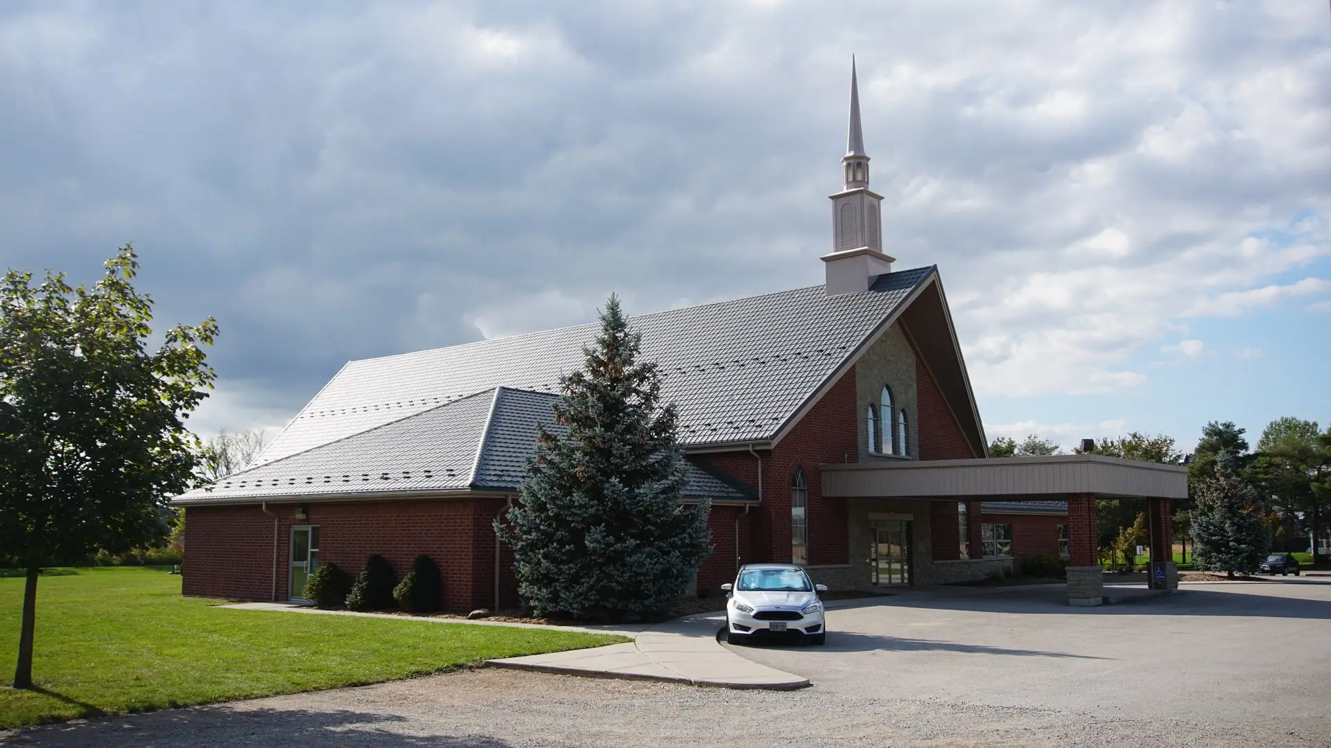 Bethel Church Slate Grey Metal Roof
