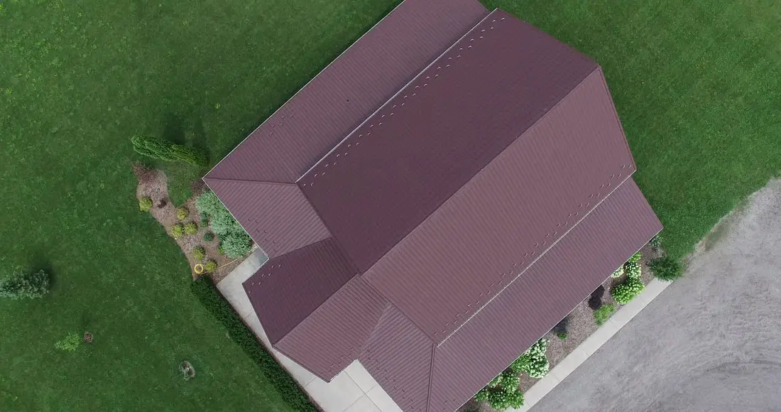 Canadian Reformed Church Chocolate Brown Metal Roof