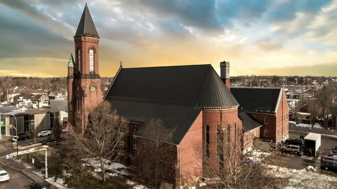 Epiphany Church Black Metal Roof