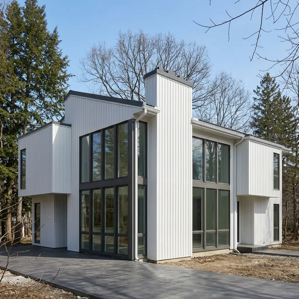 Metal siding installation