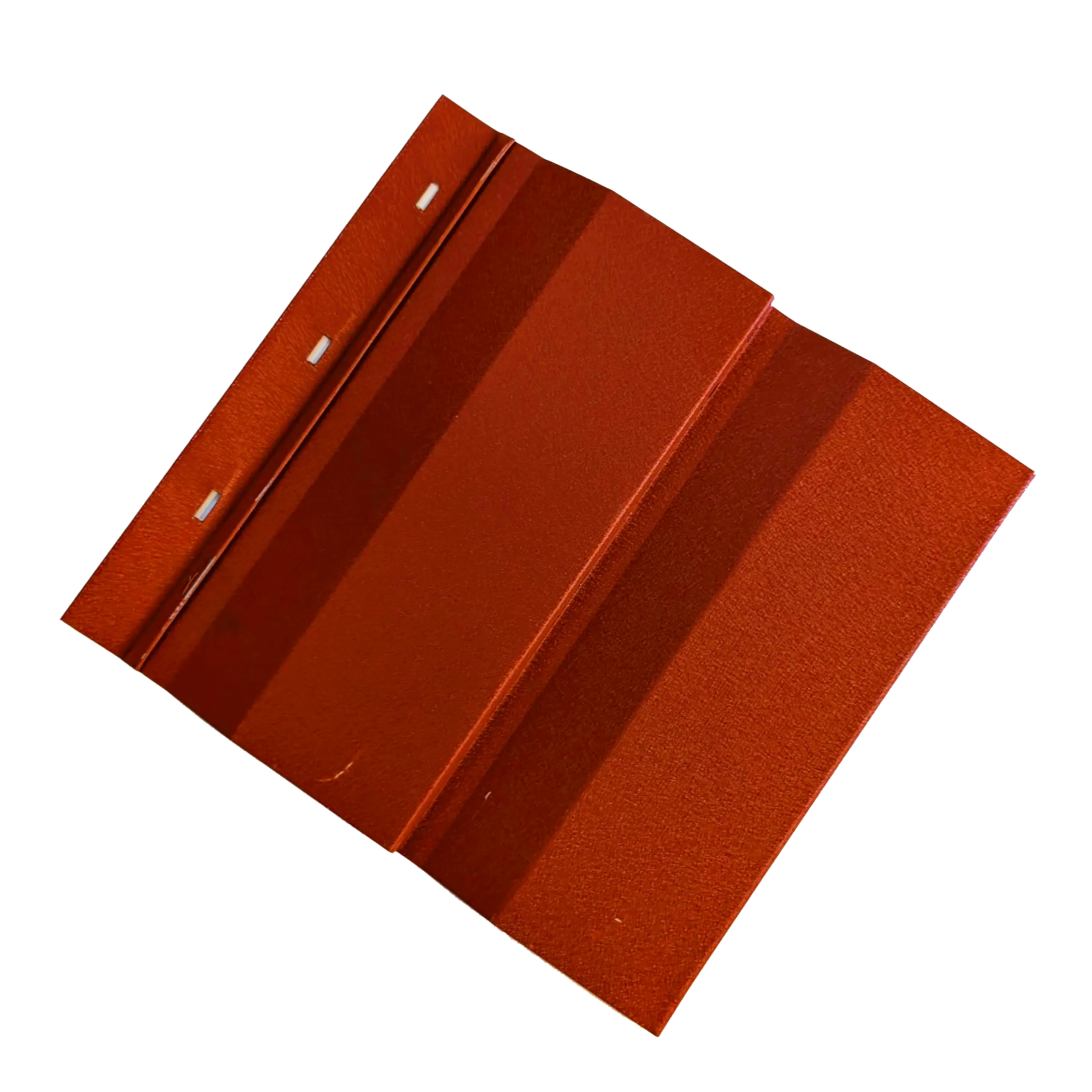 Colonial Red Metal Siding Profile