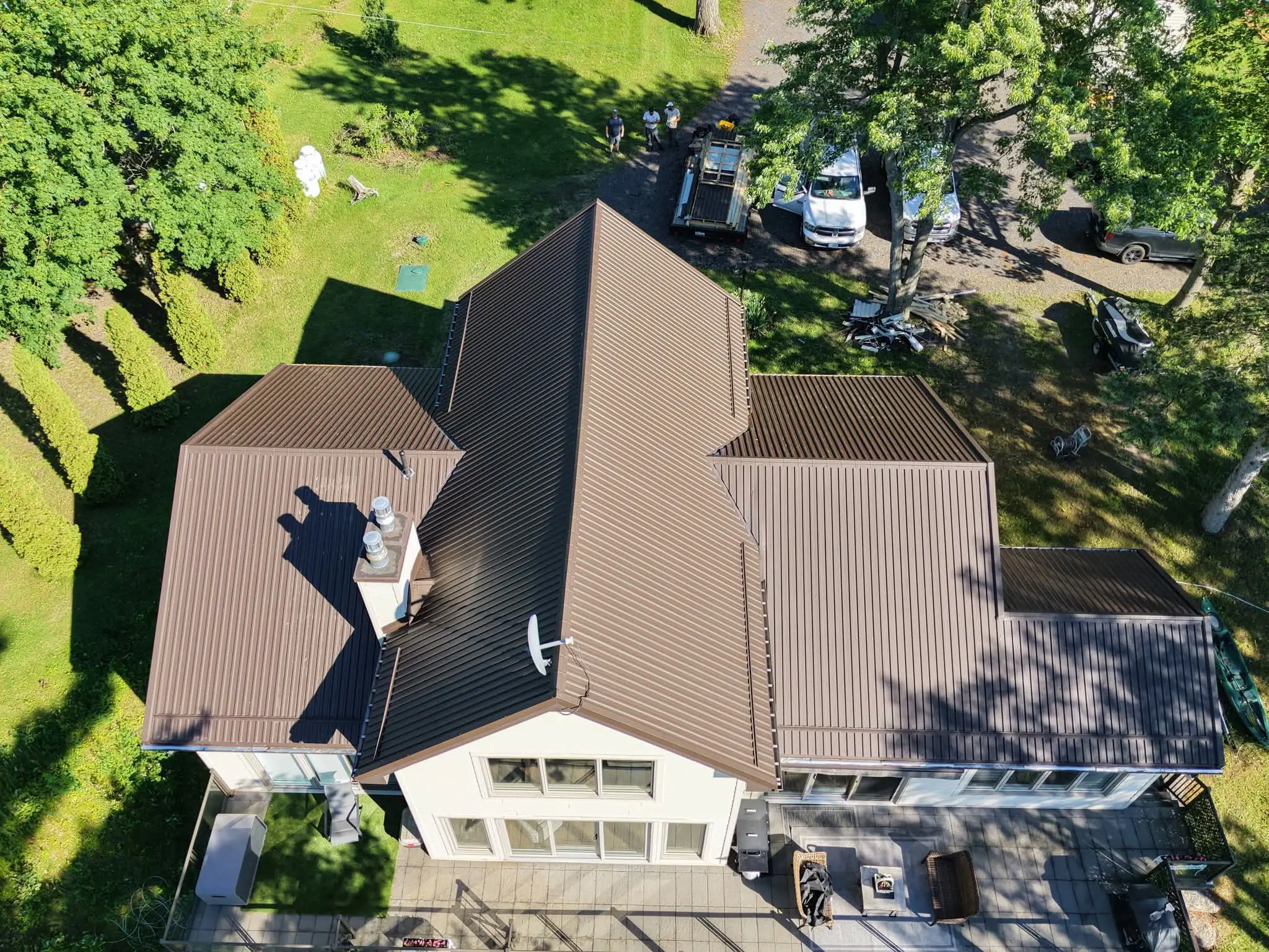 Completed Classic Ribbed metal roof