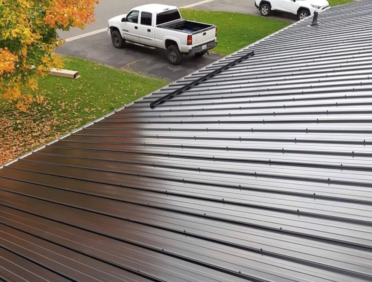 Econo Rib exposed-fastener steel roofing project image 2